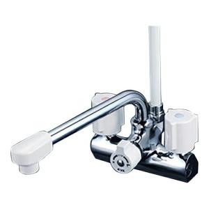 KVK KF205N KVK デッキ形一時止水付2ハンドルシャワー 220mm