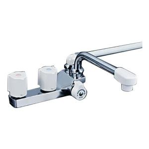 KVK 台付2ハンドル KF207R KVK KF207R デッキ形一時止水付2ハンドルシャワー(右側シャワー