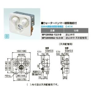 オンダ製作所【WF1M1-1325】洗濯機用コンセント WF1M1型 緊急止水機能