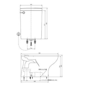 ###TOTO和式トイレ改修用便器【CS510BM+SS510BABFS+HP430】便器+タンク+...