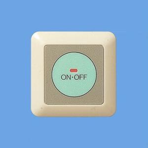 パナソニック 配線器具【WS66412】埋込ミニ押釦スイッチ (ON保持・微少電流対応形) (パイロットランプ・防沫形プレート・リード線3.5m付)