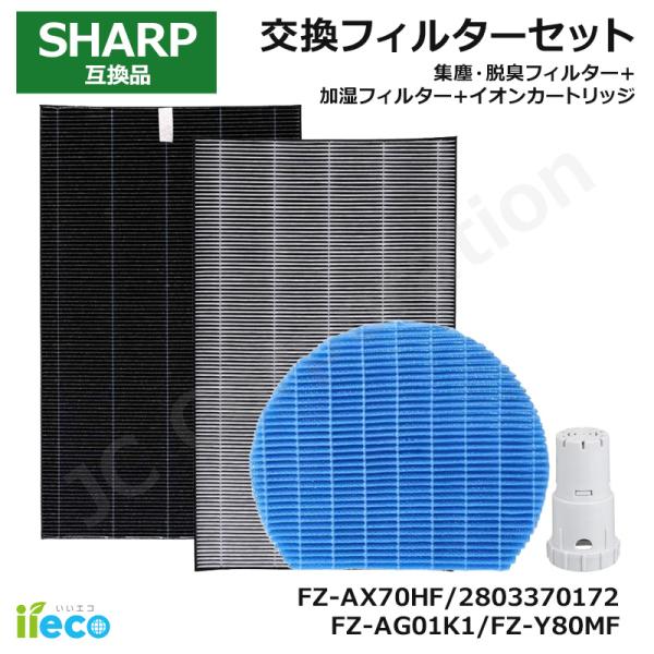 iieco シャープ 対応 空気清浄機 フィルター 4種セット 互換品 280-337-0172 F...