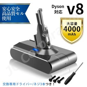 ダイソン対応 V8 シリーズ 対応バッテリー 4.0Ah ドライバー付き SV10 Fluffy F...