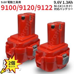 マキタ対応 9100 9120 対応 互換 バッテリー 9.6V 2.0Ah 2個セット