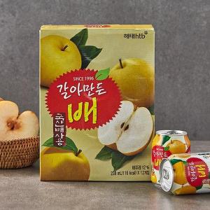[HTB] ヘテおろし 梨ジュース すりおろし梨 / 1BOX=238ml×12缶 果実ジュース ボンボン梨 韓国ドリンク