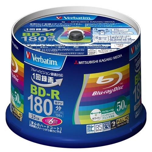 Verbatim BD-Rメディア Verbatim VBR130RP50V4 録画用BD-Rメディ...