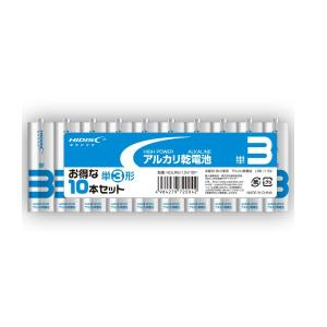 HIDISC HDLR6/1.5V10P アルカリ乾電池 単3形10本パック｜iiyama-pc