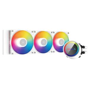 DEEPCOOL GAMMAXXL360 A-RGB WH DP-H12CF-GL360-ARGB-WH ARGB120mmファンを3基搭載 簡易水冷クーラー ホワイト Intel LGA1700対応