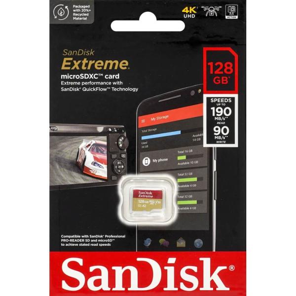 SanDisk SDSQXAA-128G-GN6MN SanDisk Extreme microSD...