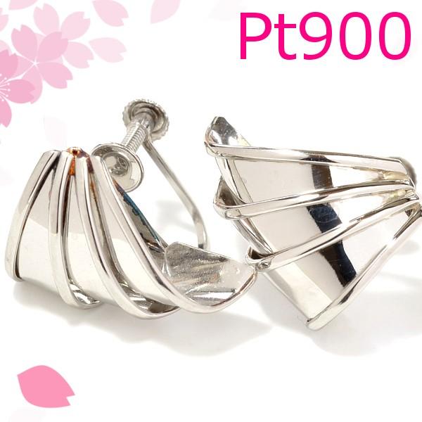 【新品１点限り】Pt900イヤリング 価値観のあるプラチナ♪ 付映えのするデザインです EG EM0...
