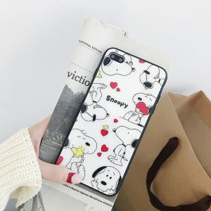 【大人気】iPhoneX/8/7/6/plus iphoneケース スマホケース SNOOPY スヌーピー ハードケース ガラス　一押し