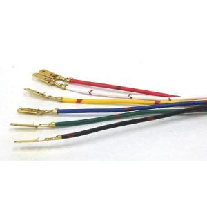 各社〓カプラ用オス端子（7114-2020矢崎品番）付配線コード(AVS0.85sq/1m)黒、赤、...