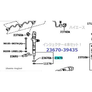 日野自動車 リビルト インジェクター ハイエース KDH222B 23670