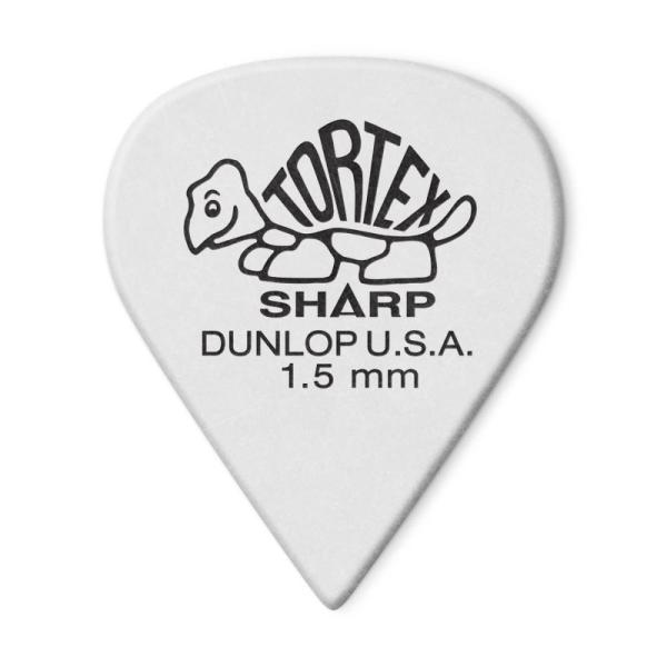 Dunlop (Jim Dunlop) 412R Tortex Sharp Picks (1.50m...