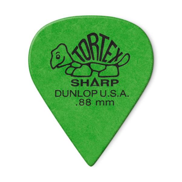 Dunlop (Jim Dunlop) 412R Tortex Sharp Picks (0.88m...