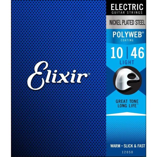 ELIXIR Electric Nickel Plated Steel with POLYWEB C...