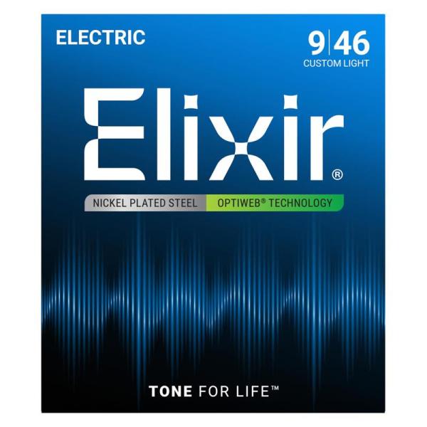 ELIXIR Electric Nickel Plated Steel with OPTIWEB C...