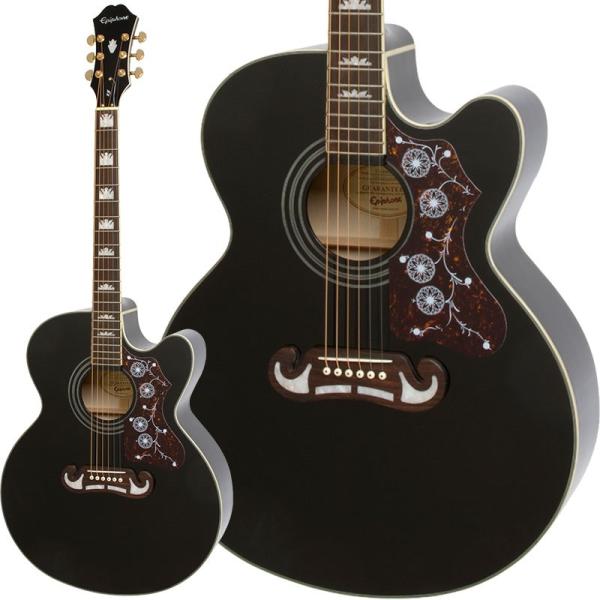 Epiphone J-200EC Studio (Black) 【数量限定エピフォン・アクセサリーパ...