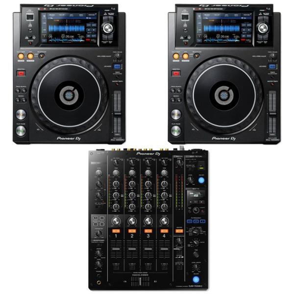Pioneer DJ XDJ-1000MK2 + DJM-750MK2 SET (パイオニアディージ...