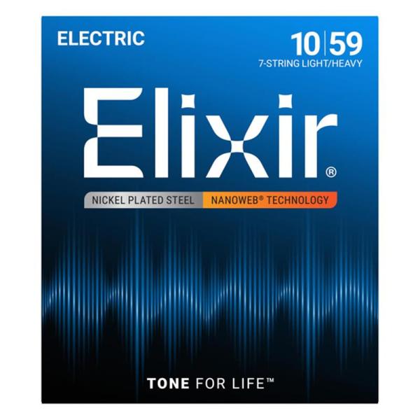 ELIXIR Electric Nickel Plated Steel with NANOWEB C...