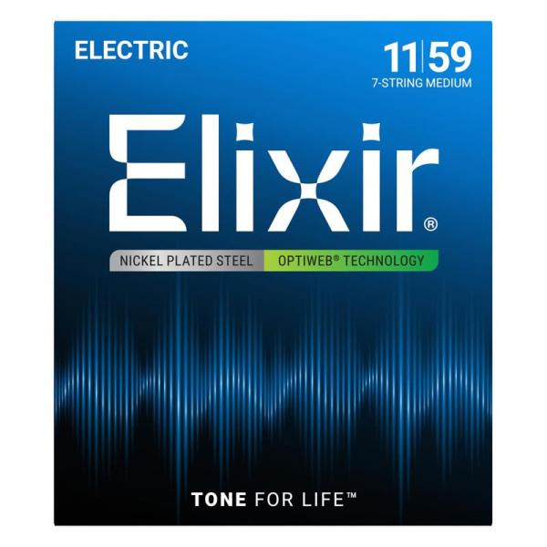 ELIXIR Electric Nickel Plated Steel with OPTIWEB C...