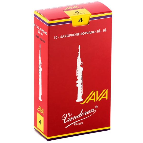 VANDOREN 《硬さ：4》ソプラノサックス用リード バンドレン JAVA(ジャバ) ファイルド ...