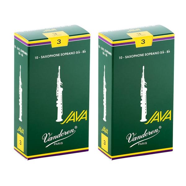 VANDOREN 【2個セット】《硬さ：3》ソプラノサックス用リード バンドレン JAVA (ジャバ...
