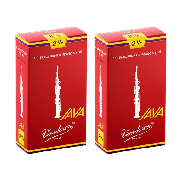 VANDOREN 【2個セット】《硬さ：2-1/2》ソプラノサックス用リード バンドレン JAVA ...