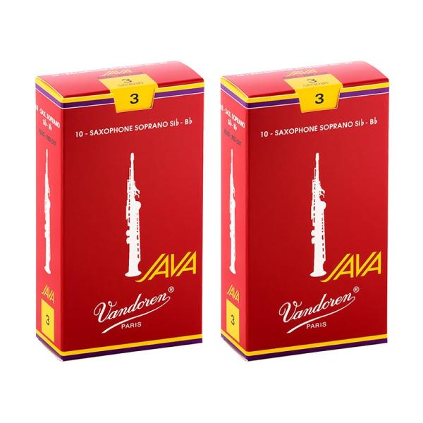 VANDOREN 【2個セット】《硬さ：3》ソプラノサックス用リード バンドレン JAVA (ジャバ...