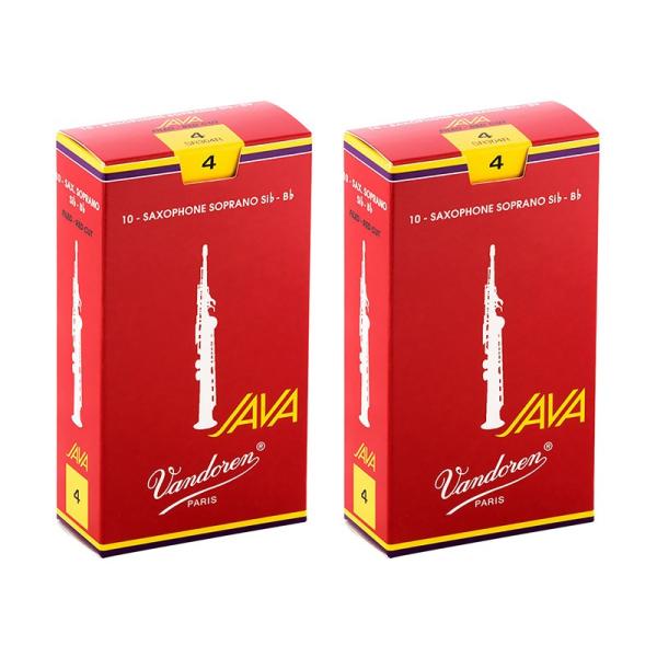 VANDOREN 【2個セット】《硬さ：4》ソプラノサックス用リード バンドレン JAVA (ジャバ...