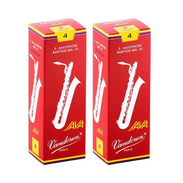VANDOREN 【2個セット】《硬さ：4》バリトンサックス用リード バンドレン JAVA (ジャバ...