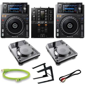 Pioneer DJ XDJ-1000MK2 + DJM-250MK2 クラブスタイル8点SET 【本体保護カバー & 高品質USBケーブル付属】【※保護カバーのみ後日の出荷とな...｜ikebe-revole