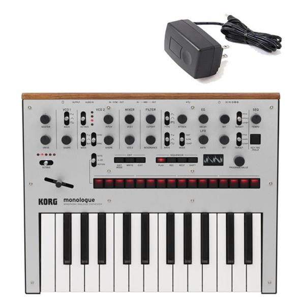KORG 【春得セール】monologue-SV (Silver) シルバー【数量限定・純正アダプタ...