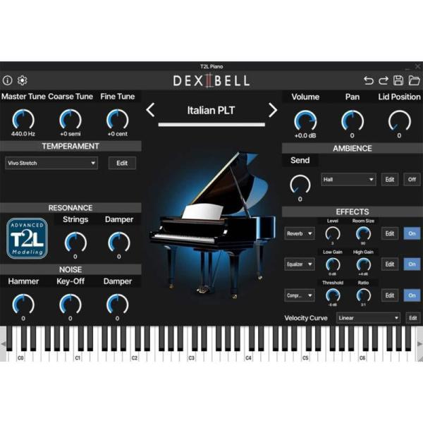 DEXIBELL T2L Piano (ピアノ音源)(バーチャルピアノソフト)(オンライン納品)