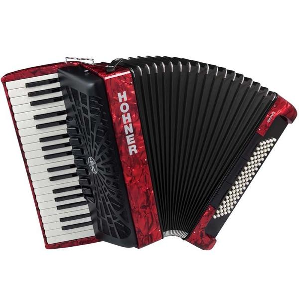 Hohner (アコーディオン専門店・出荷前検品発送)Bravo III 80 RED (カラー：レ...
