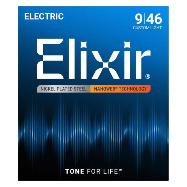 ELIXIR Electric Nickel Plated Steel with NANOWEB C...