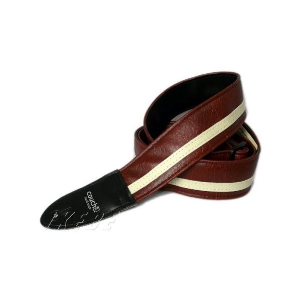 Couch Guitar Strap Racer X Maroon/White