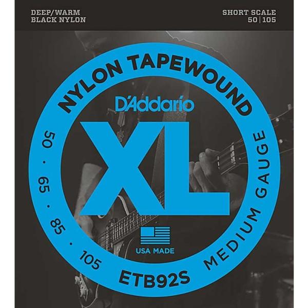 D’Addario Black Nylon Tapewound ETB92S