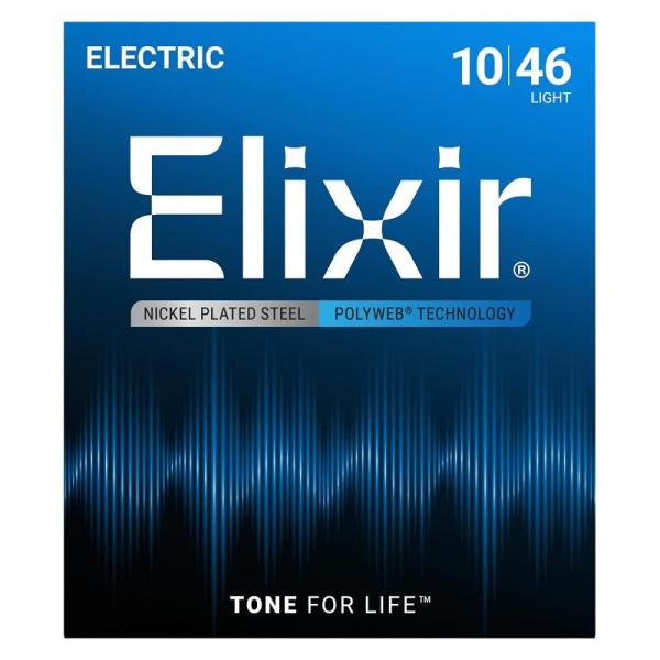 ELIXIR Electric Nickel Plated Steel with POLYWEB C...