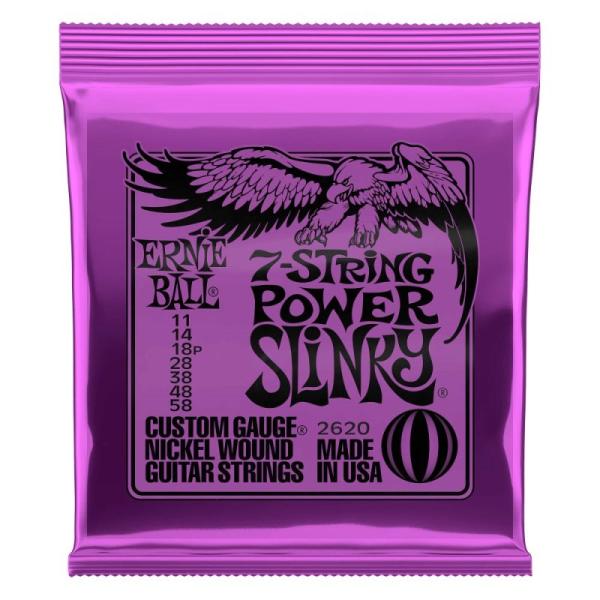 ERNIE BALL 【新楽器応援セール】 Power Slinky 7-String Nickel...