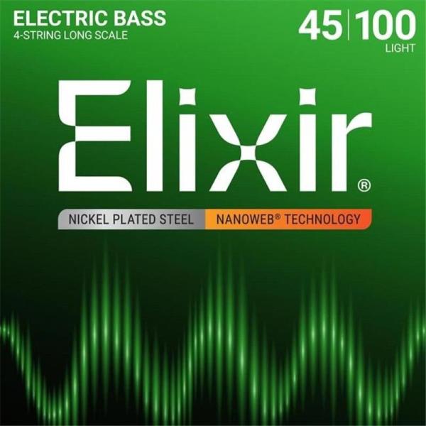 ELIXIR Nickel Plated Steel Bass Strings with ultra...