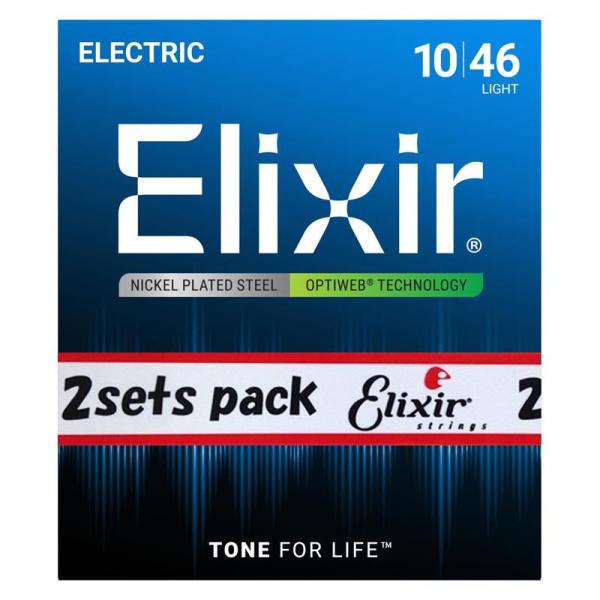 ELIXIR Electric Nickel Plated Steel with OPTIWEB C...