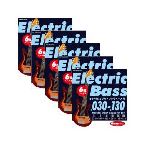 Ikebe Original Electric Bass Strings イケベ弦 6弦エレキベース用 030-130 [Regular Light Gauge for 6ST/IKB-EBS-30130] ×5セット｜ikebe