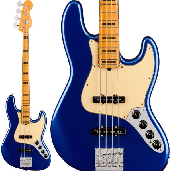 Fender USA American Ultra Jazz Bass (Cobra Blue/Ma...