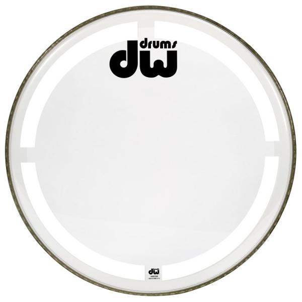 dw DRDHCC24K [Single Ply Coated Clear Bass Drum He...