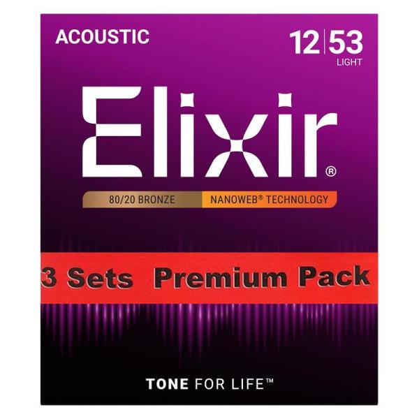 ELIXIR Acoustic 80/20 Bronze with NANOWEB Coating ...