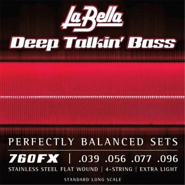 La Bella 760FX / Flat Wound Stainless Steel Bass S...