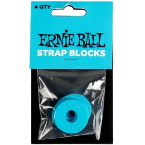 ERNIE BALL #5619 STRAP BLOCKS 4PK - BLUE (4枚入り)｜ikebe