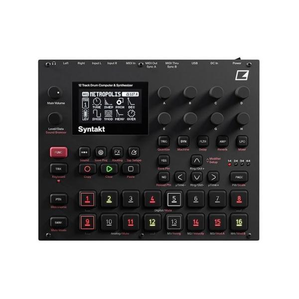 elektron Syntakt STK-1 (12トラックドラムコンピューター＆シンセサイザー) ...