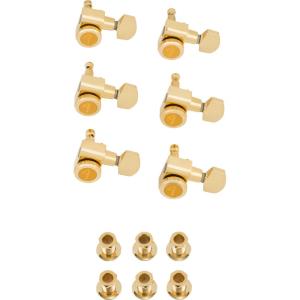 Fender USA LOCKING STRATOCASTER(R)/TELECASTER(R) TUNING MACHINE SETS GOLD （#0990818200）｜ikebe